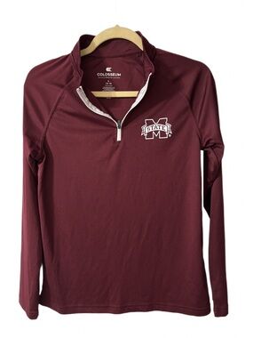 Colosseum Maroon Mississippi State 1/4 Zip Pullover (Youth)